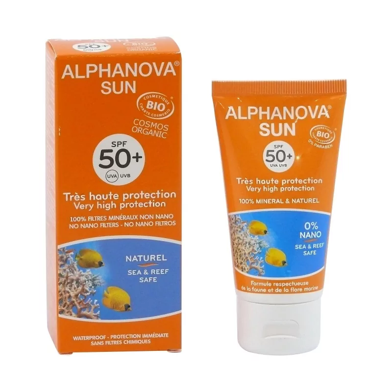 SUN Opalovací krém SPF 50 + Alphanova - 50 g