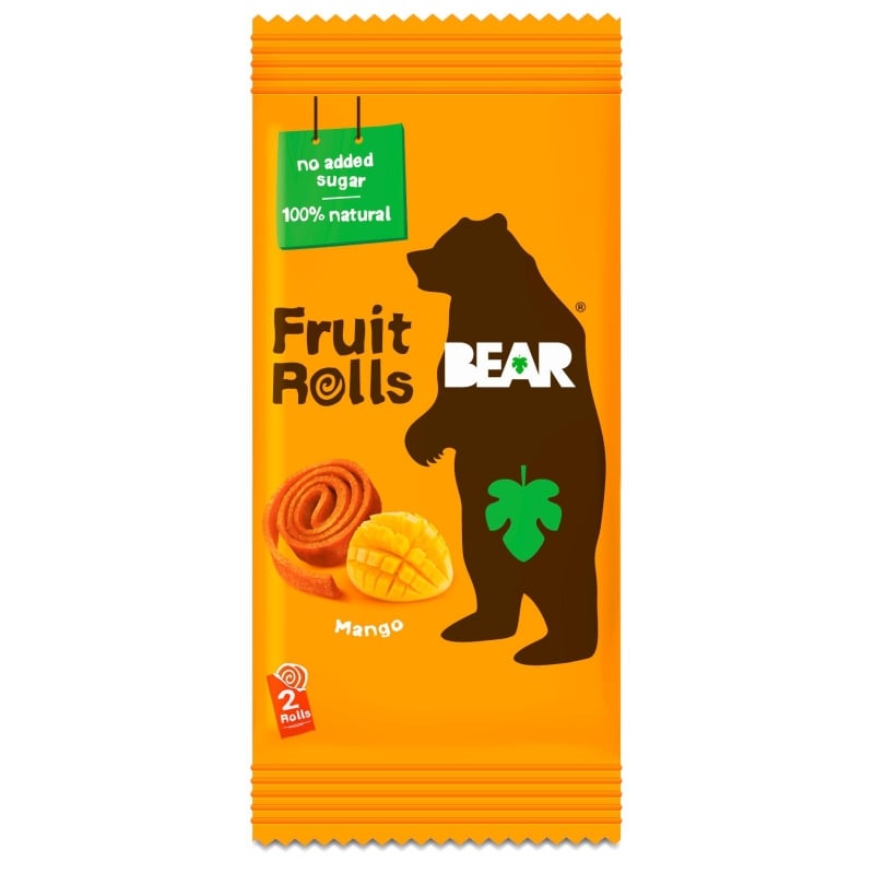 Ovocné rolované plátky mango Bear - 20 g