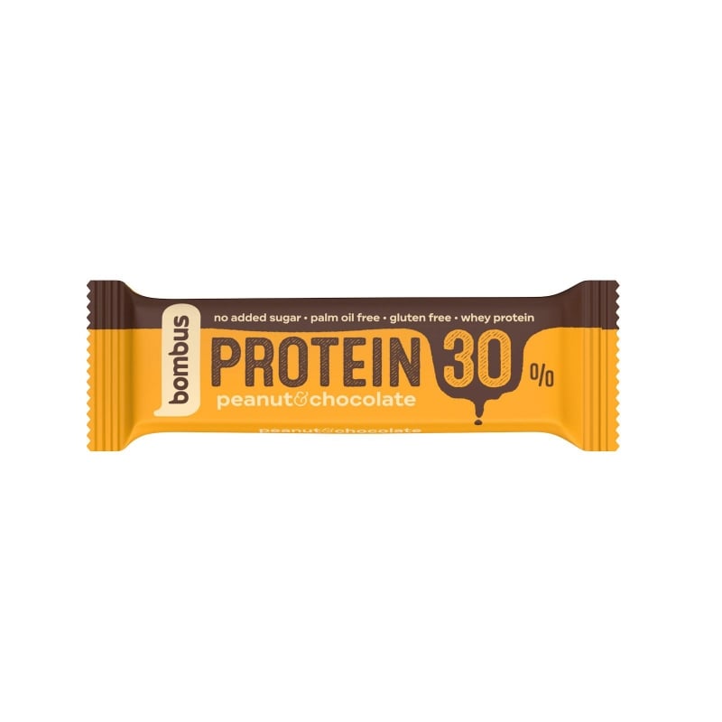 Tyčinka arašídy a čokoláda (protein 30%) Bombus - 50 g