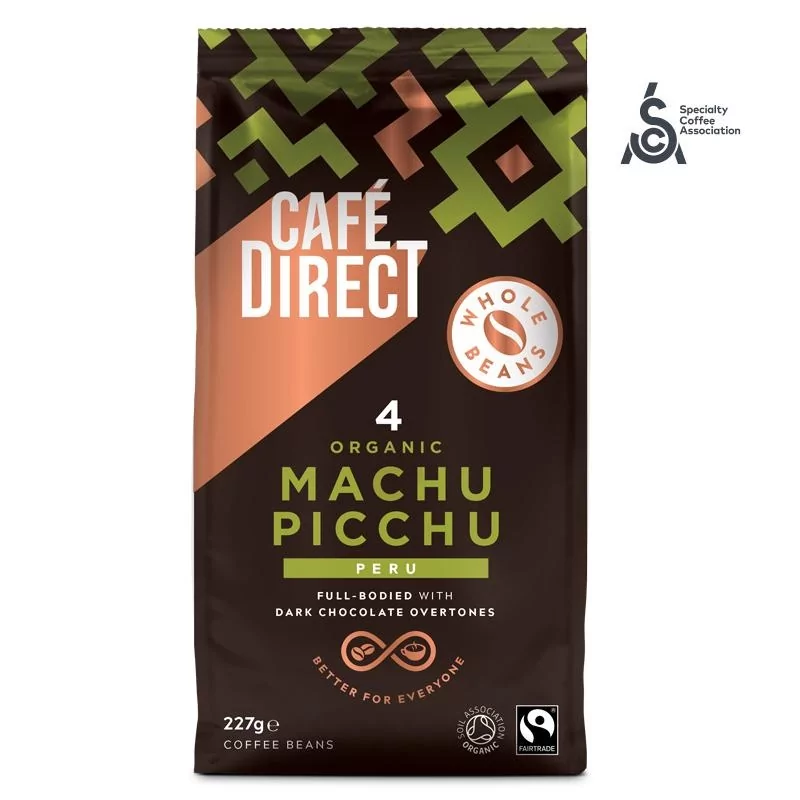 BIO zrnková káva z Machu Picchu (100% Arabica) Cafédirect - 227 g