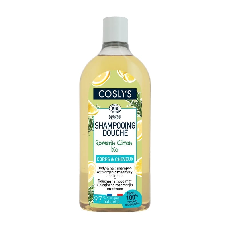 Přírodní šampon 2v1 (rozmarýn a citron) Coslys - 750 ml