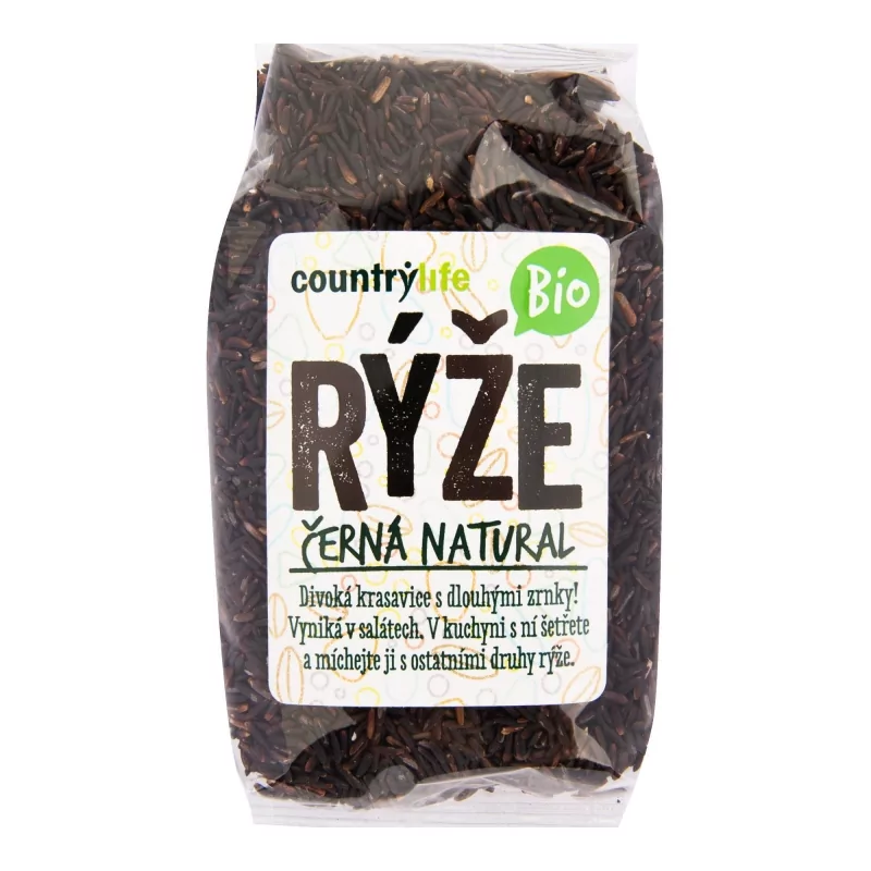 Rýže černá natural BIO Country Life - 500 g