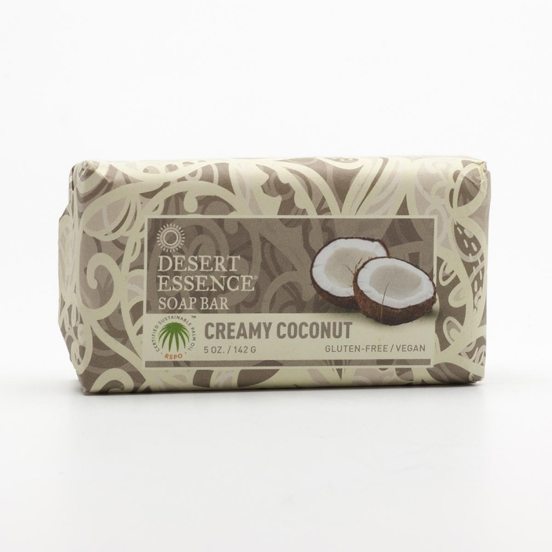 Tuhé mýdlo krémový kokos Desert Essence - 142 g