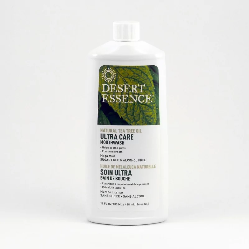 Ústní voda Ultra Care (Mega, Mint) Desert Essence - 480 ml