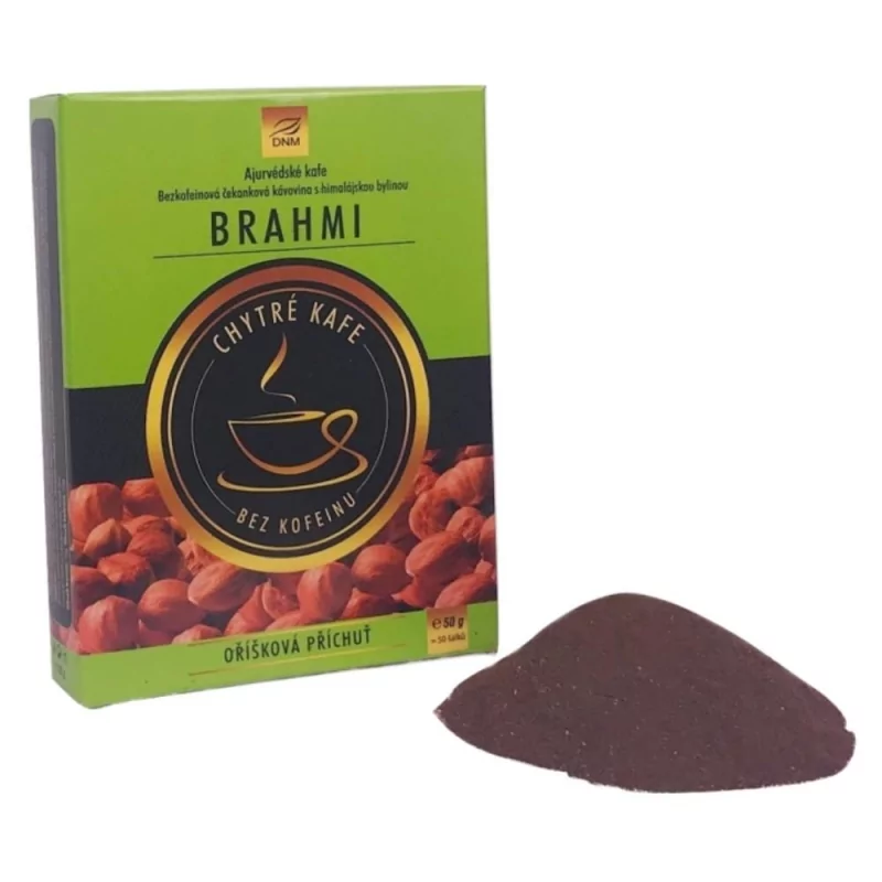 Ájurvédské kafe Brahmi s příchutí oříšků Dnm - 50 g