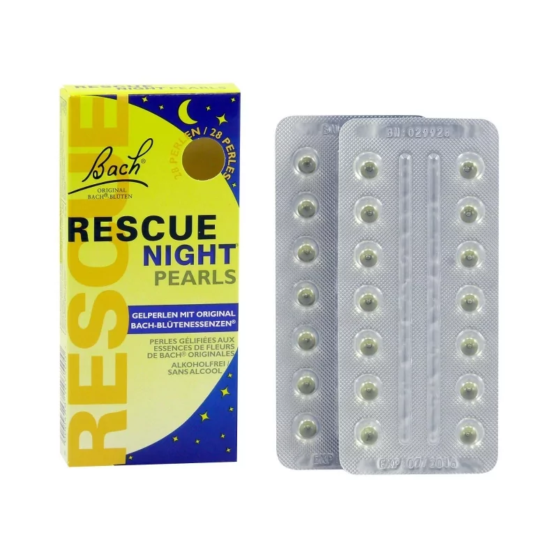 Gelové perly pro klidný spánek (Rescue Night) Dr. Bach - 1.7 g, 28 ks