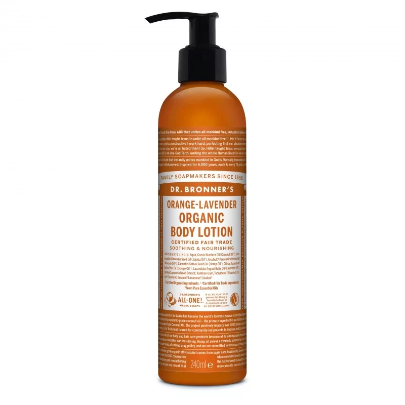 Tělové mléko Orange - Lavender Dr. Bronner's - 240 ml