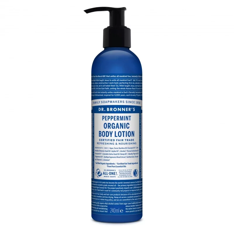 Tělové mléko Peppermint Dr. Bronner's - 240 ml