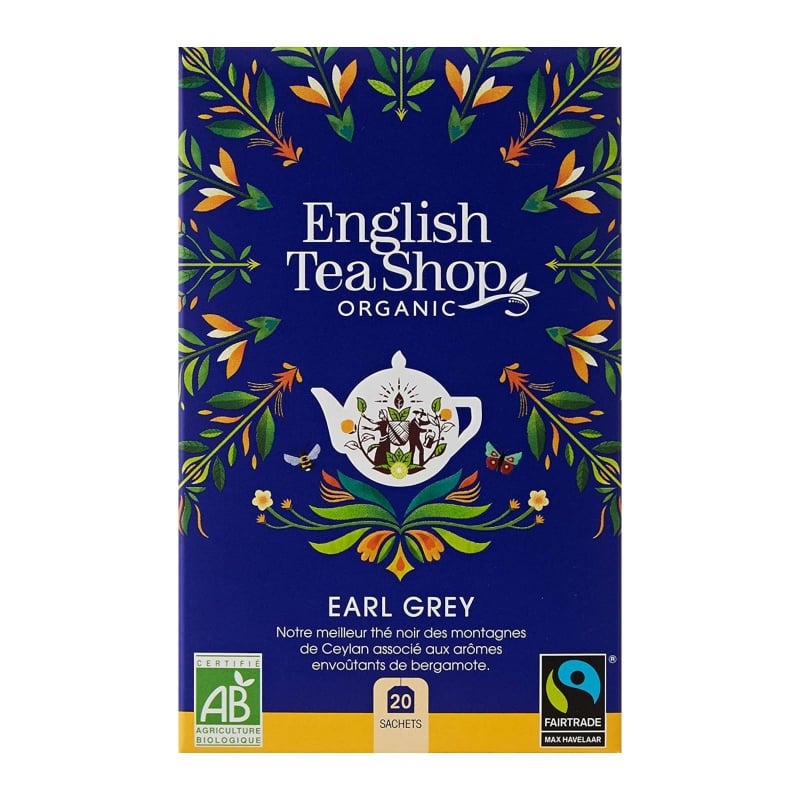 Černý čaj Earl Grey BIO English Tea Shop - 40 g, 20 ks