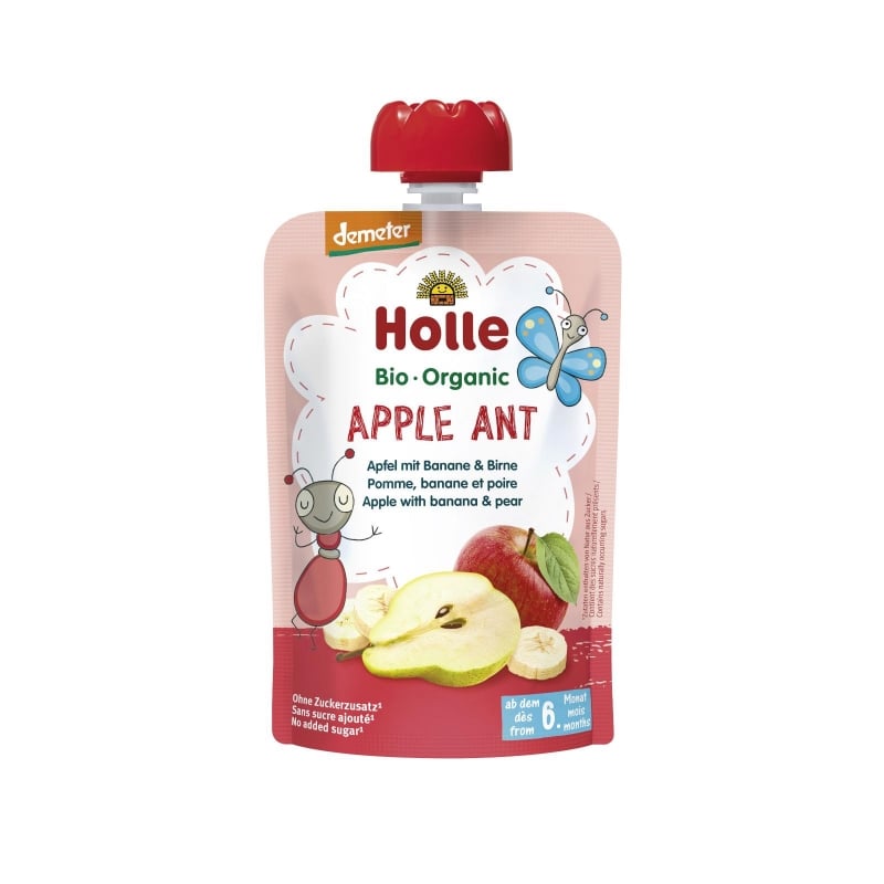Apple Ant BIO ovocné pyré jablko (banán, hruška) Holle - 100 g
