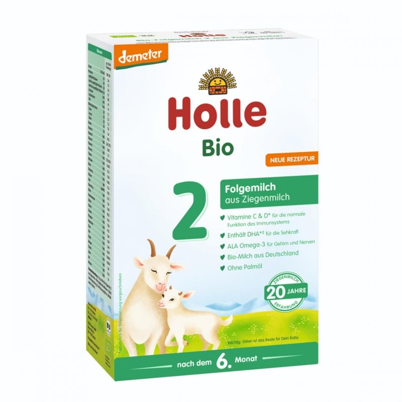 BIO dětská mléčná výživa na bázi kozího mléka 2 pokračovací Holle - 400 g