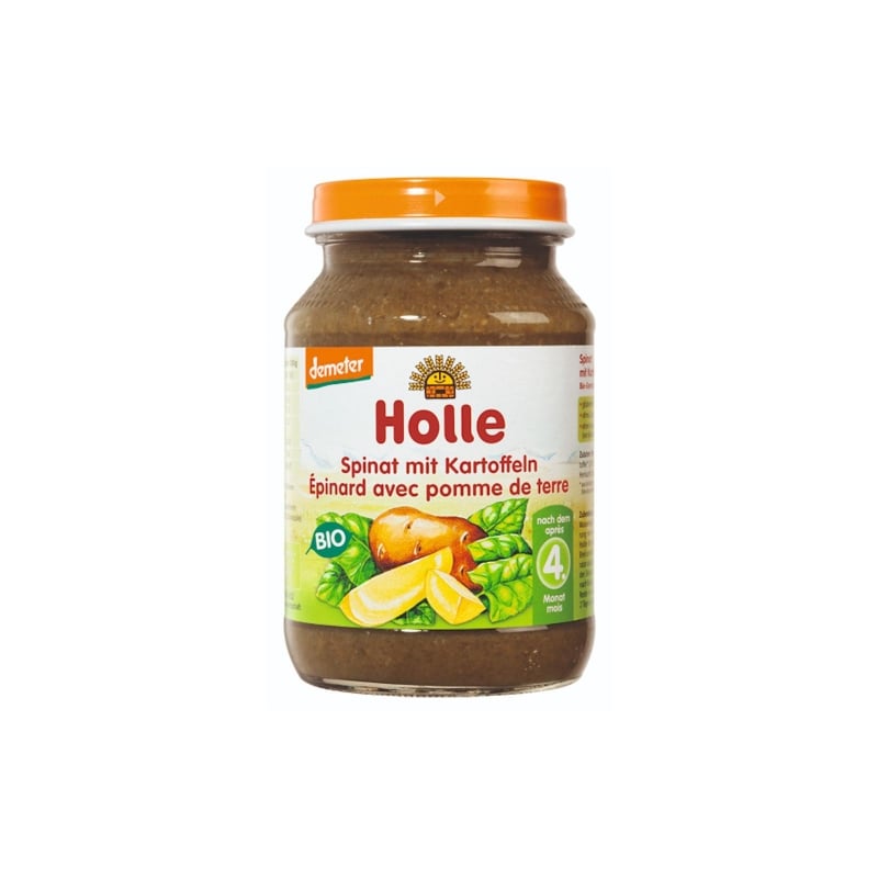 Holle BIO Špenát s bramborem Holle - 190 g