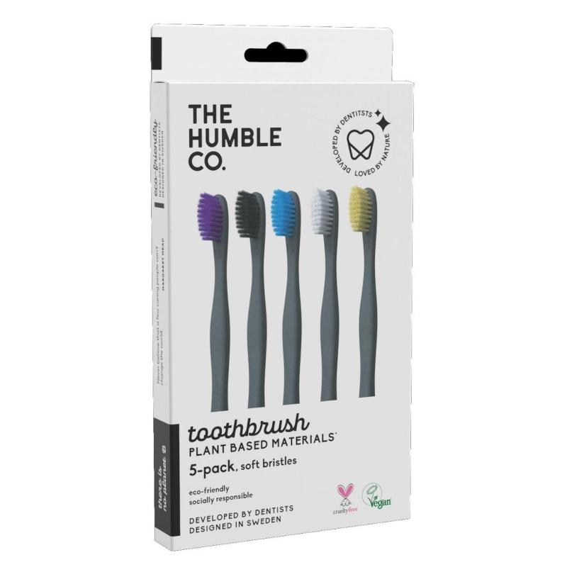 Zubní kartáček rodinné balení (mix barev) Humble Brush - 5 ks