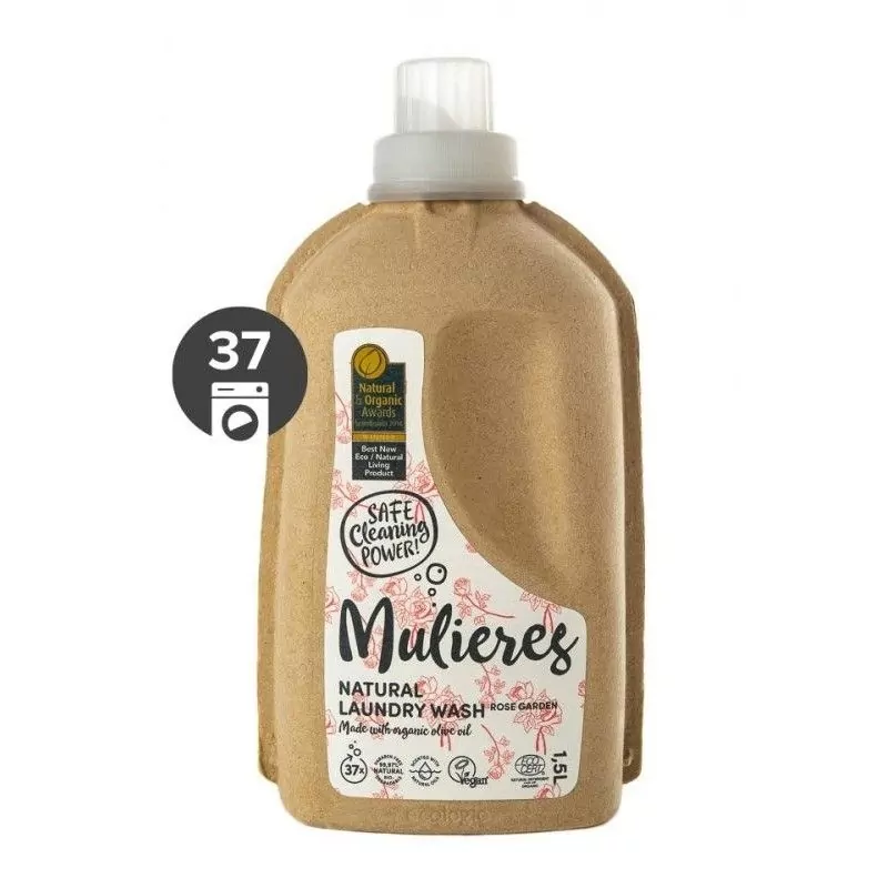 Koncentrovaný prací gél s vôňou ružovej záhrady BIO Mulieres - 1500 ml