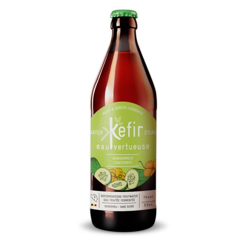 BIO limonáda okurka RAW Vegan Kefir - 330 ml