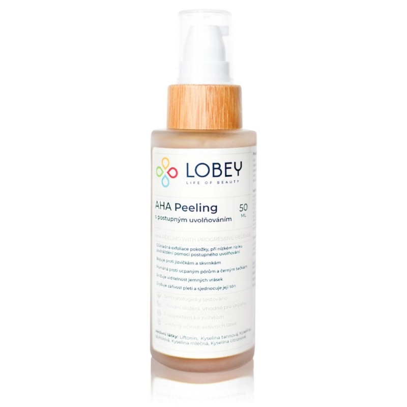 AHA Peeling s postupným uvolňováním Lobey - 50 ml