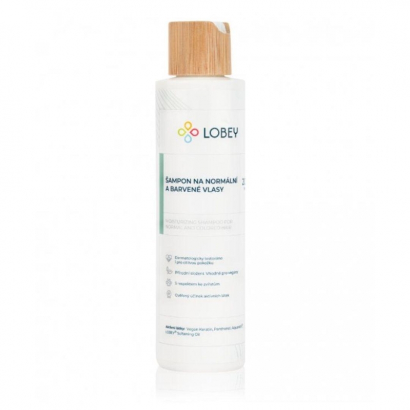Šampon na normální a barvené vlasy Lobey - 200 ml
