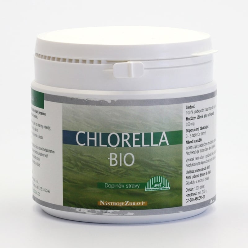 Chlorella extra BIO (tablety) Nástroje Zdraví - 1200 ks, 300 g