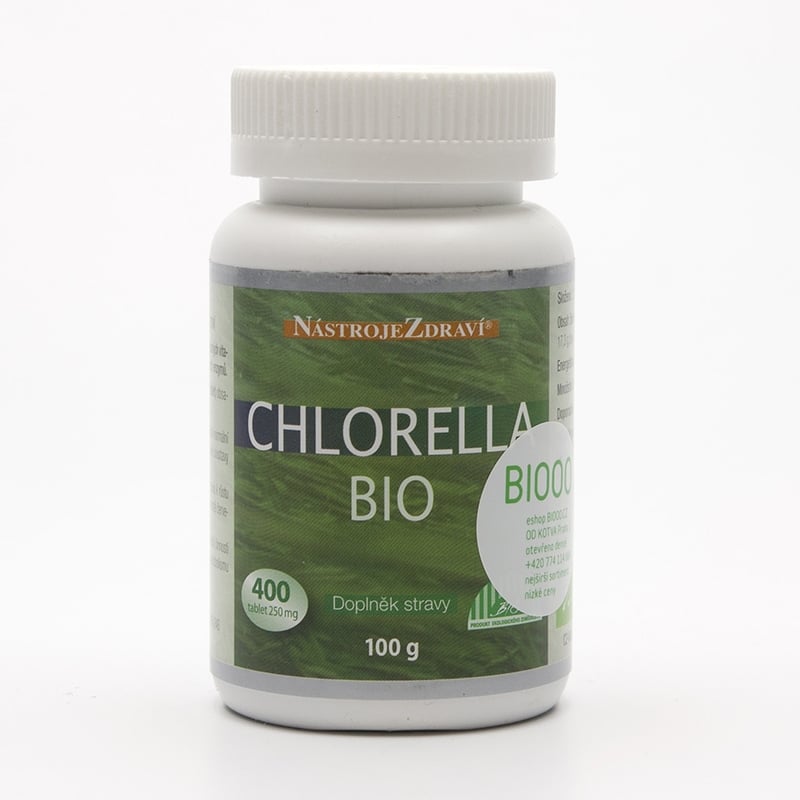 Chlorella extra BIO (tablety) Nástroje Zdraví - 400 ks, 100 g