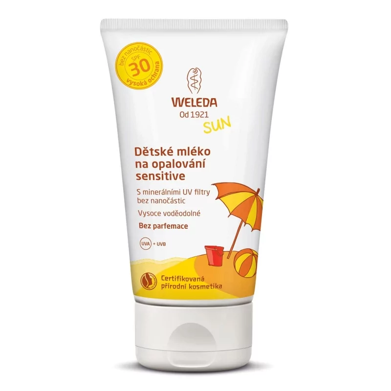 Sun Dětské mléko na opalování SPF 30 Sensitive Weleda - 150 ml