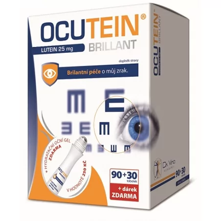 Ocutein Brillant Lutein 25 mg 90 + 30 tob. + dárek Simply You - 90 + 30 tob. + dárek