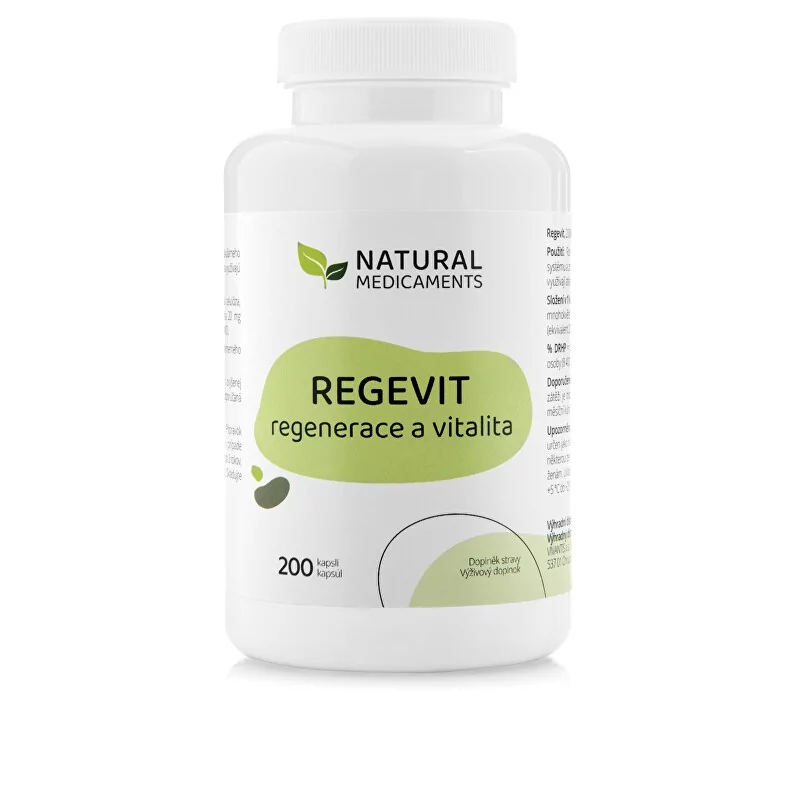 Regevit Natural Medicaments - 200 kapslí