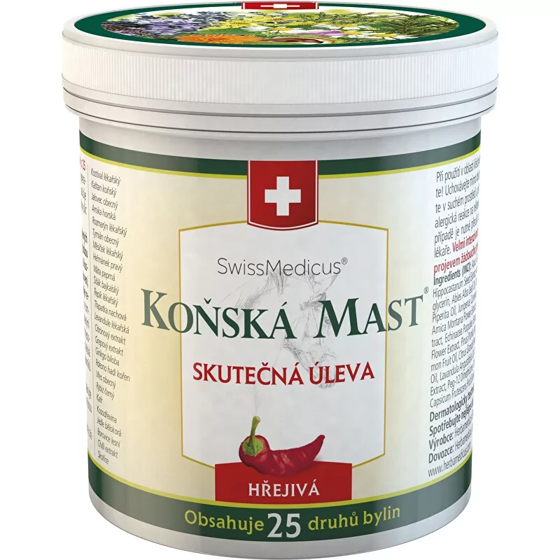 Koňská mast hřejivá Herbamedicus - 500 ml