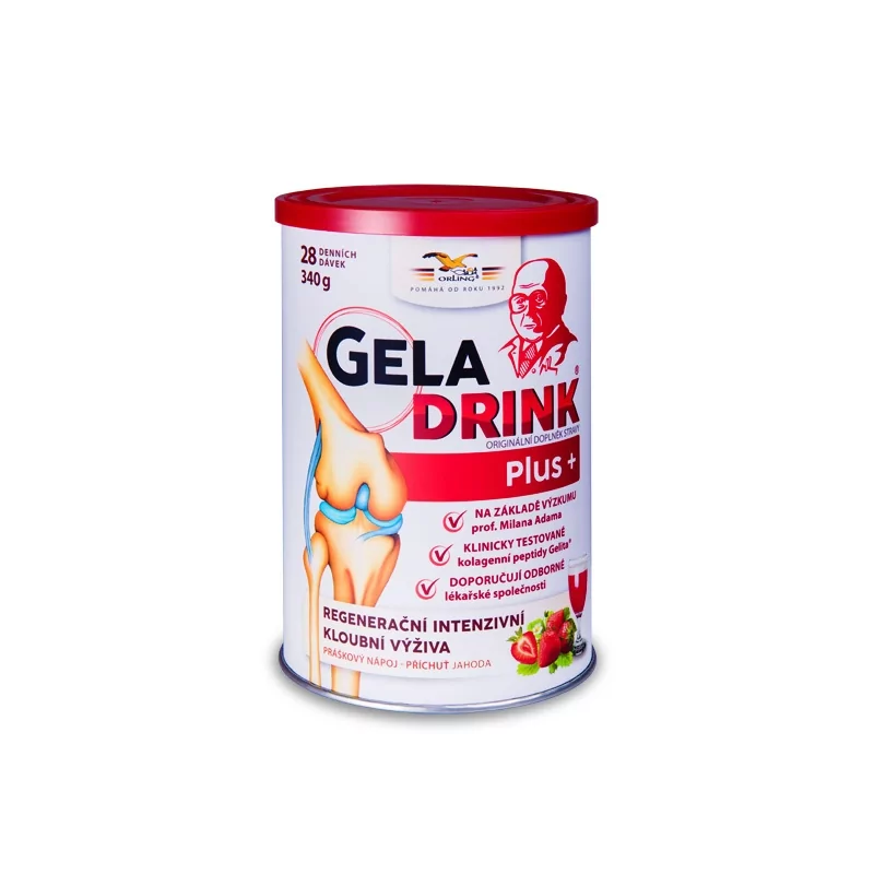 Geladrink Plus Jahoda nápoj Geladrink - 340 g