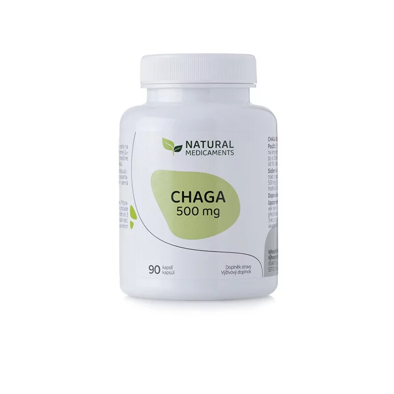 Chaga 500 mg Natural Medicaments - 90 kapslí