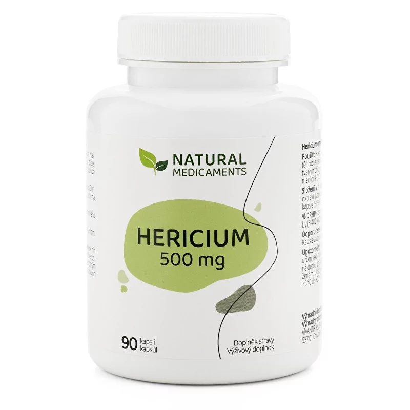 Hericium 500 mg Natural Medicaments - 90 kapslí