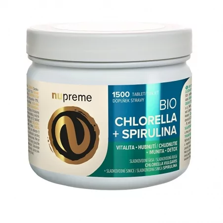 Chlorella + Spirulina BIO Nupreme - 1500 tablet