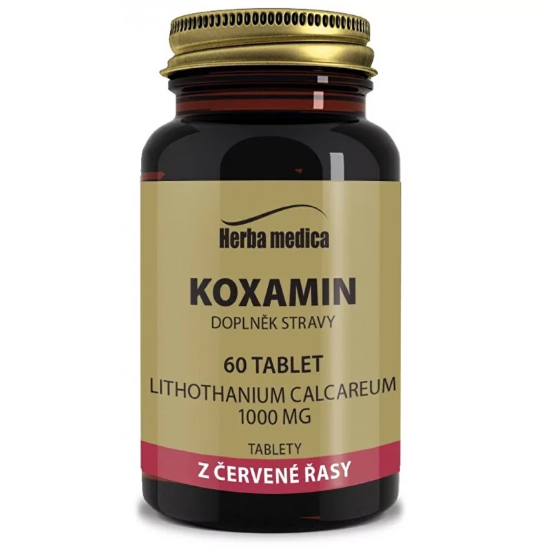 Koxamin 62g / kosti klouby, přírodní vápník HerbaMedica - 60 tablet