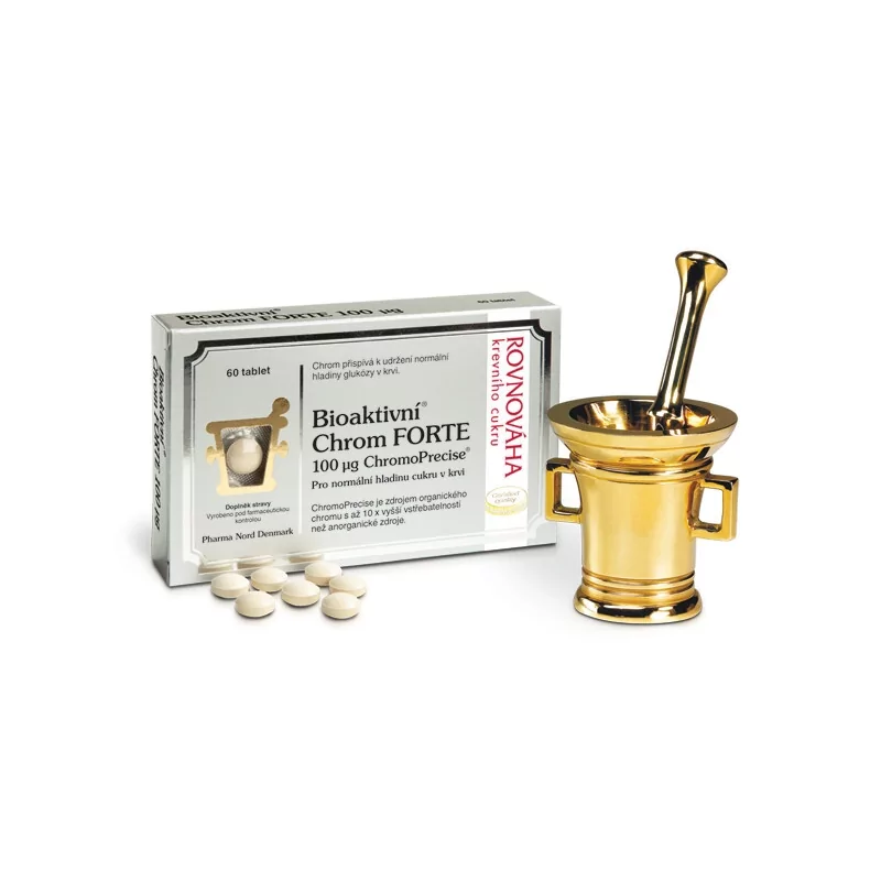 Bioaktivní Chrom FORTE 100 mcg Pharma Nord - 60 tablet