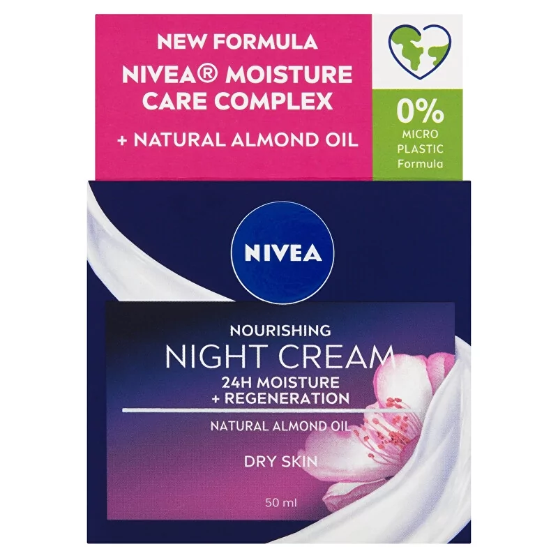 Výživný noční krém pro suchou pleť 24H Moisture (Nourishing Night Cream) Nivea - 50 ml