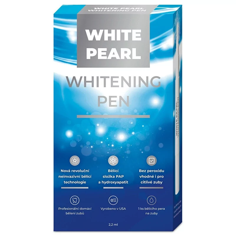 Bělicí pero na zuby White Pearl (Whitening Pen) VitalCare - 2,2 ml