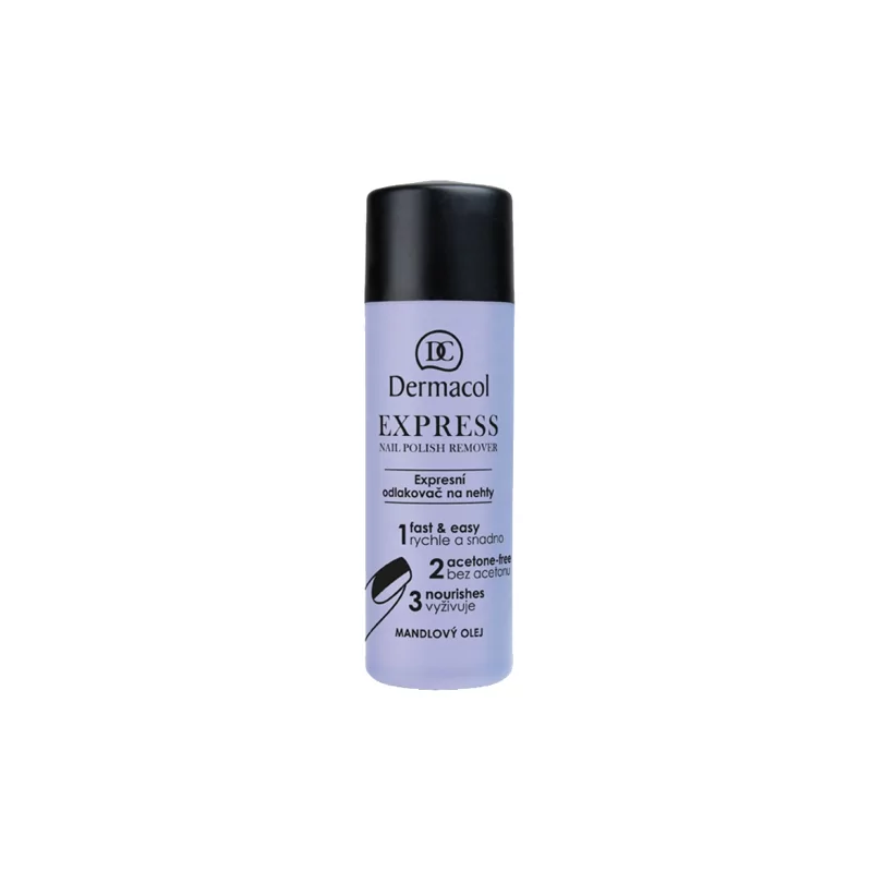 Expresní odlakovač na nehty (Express Nail Polish Remover) Dermacol - 120 ml