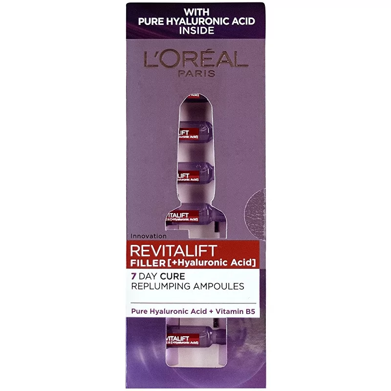 Vyplňující pleťová péče s kyselinou hyaluronovou Revitalift Filler (Hyaluronic Acid) 7 x L´Oréal Paris - 1,3 ml