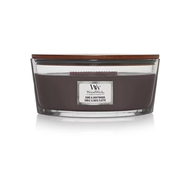 Vonná svíčka loď Sand & Driftwood WoodWick - 453,6 g