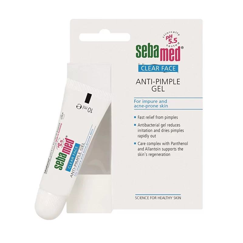 Gel na lokální ošetření akné Clear Face (Anti Pimple Gel) Sebamed - 10 ml