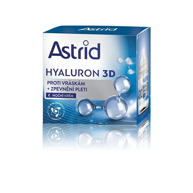 Zpevňující noční krém proti vráskám Hyaluron 3D Astrid - 50 ml