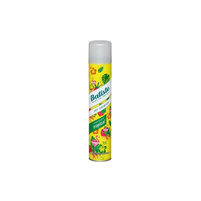 Suchý šampon na vlasy s vůní tropického ovoce (Dry Shampoo Tropical With A Coconut & Exotic Fragrance) Batiste - 200 ml