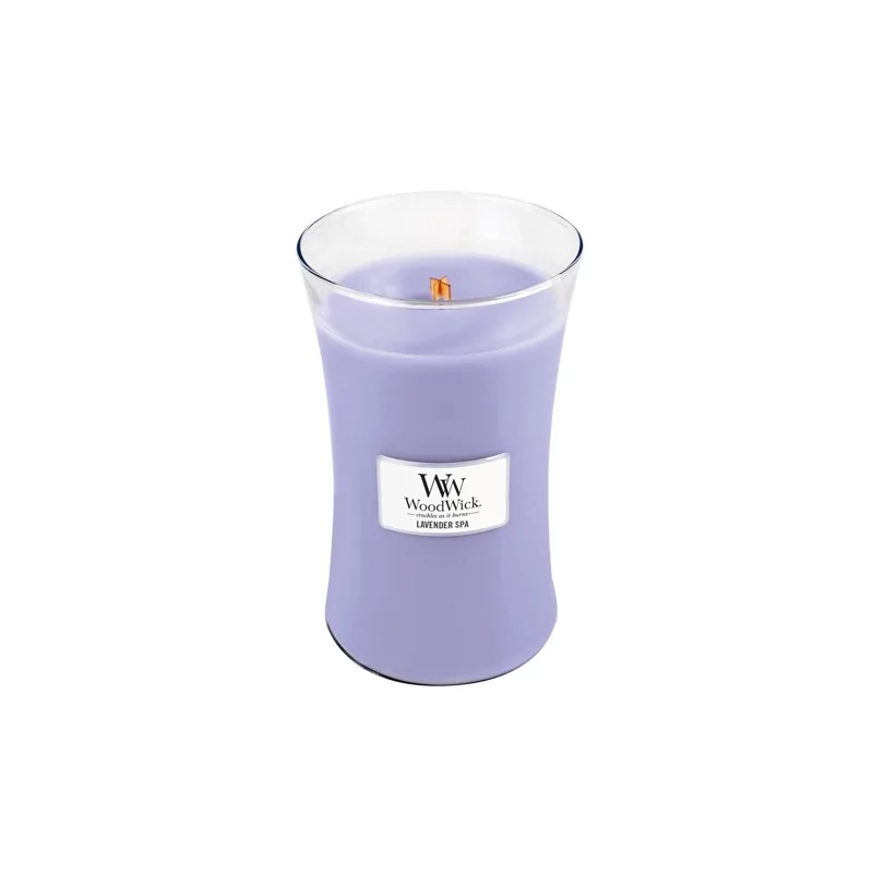 Vonná svíčka váza Lavender Spa WoodWick - 609,5 g