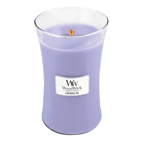 Vonná svíčka váza Lavender Spa WoodWick - 609,5 g