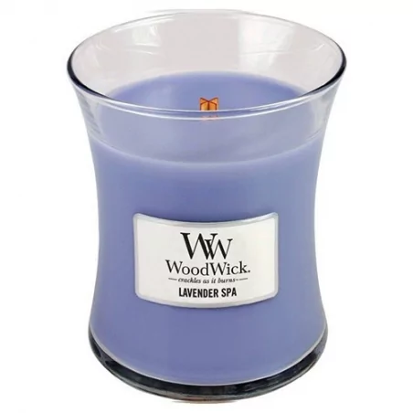 Vonná svíčka váza Lavender Spa WoodWick - 275 g