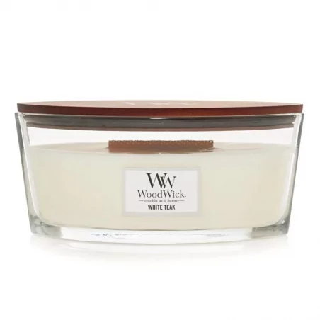 Vonná svíčka loď White Teak WoodWick - 453,6 g