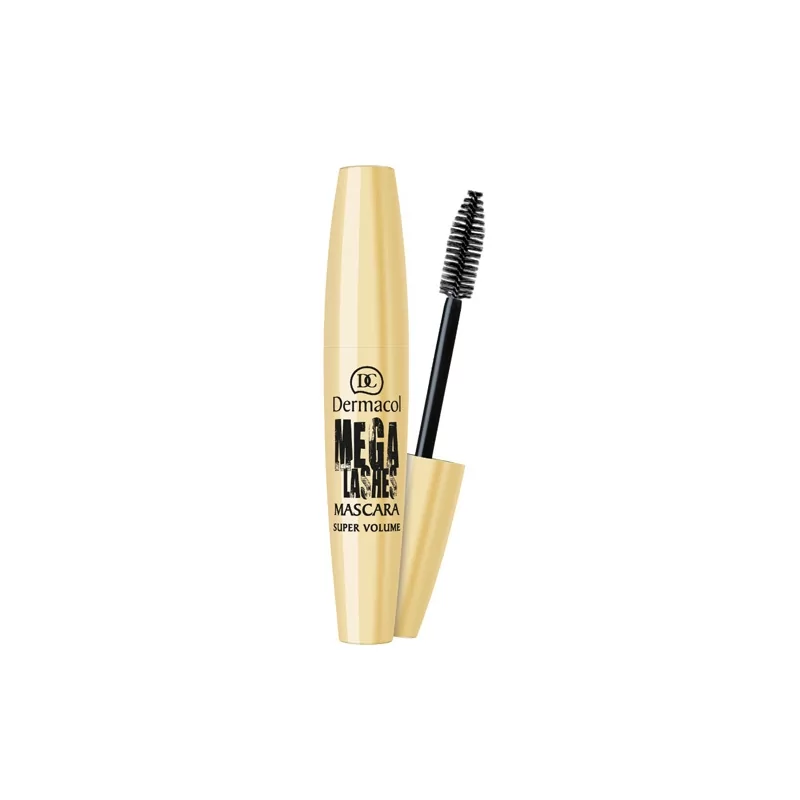 Řasenka pro super objem s panoramatickým efektem Mega Lashes (Mascara Super Volume) Dermacol / Odstín: Black - 13 ml