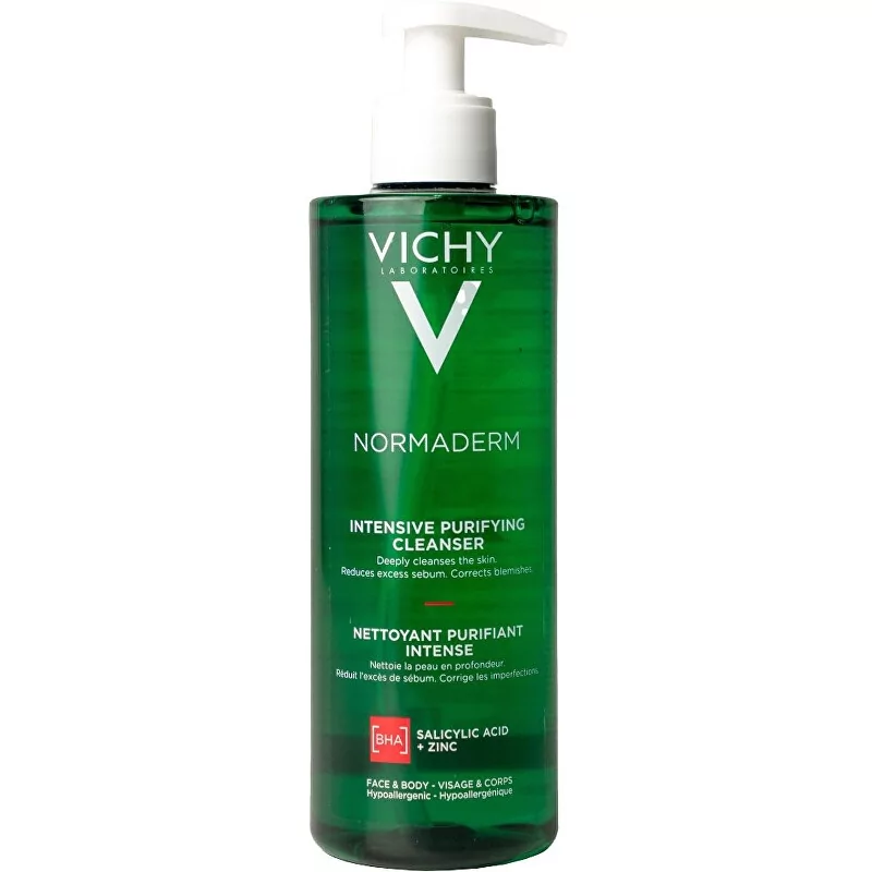 Hloubkově čisticí gel proti nedokonalostem aknózní pleti Normaderm Phytosolution (Intensive Purifying Gel) Vichy - 400 ml