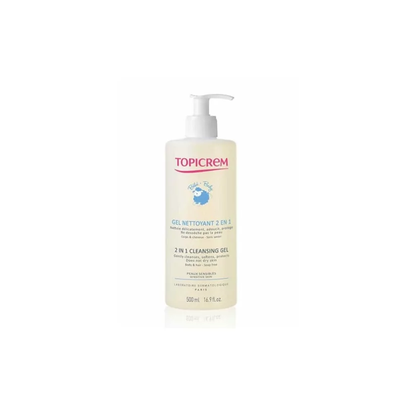 Mycí gel na tělo a vlasy pro děti od narození 2v1 BABY (Cleansing Gel) Topicrem - 500 ml