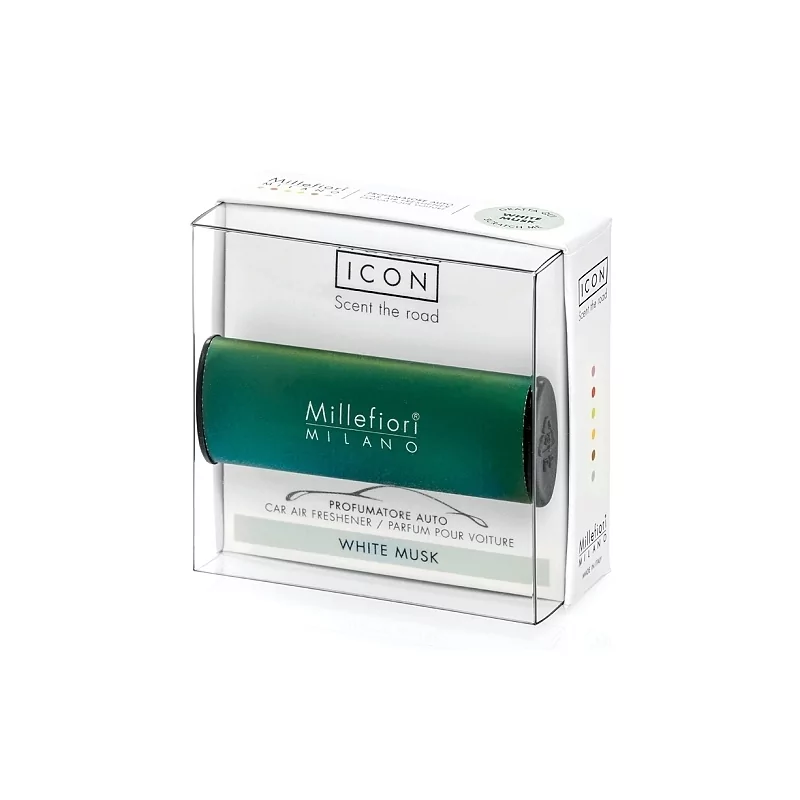 Vůně do auta Icon Classic Bílé pižmo Millefiori Milano - 47 g