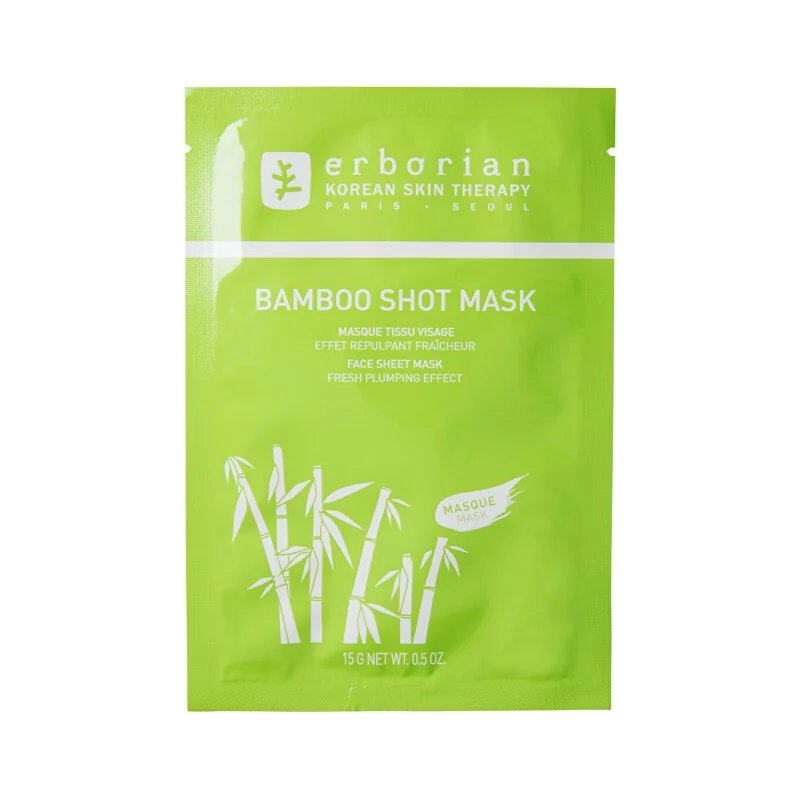 Hydratační pleťová maska Bamboo Shot Mask (Face Sheet Mask) Erborian - 15 g